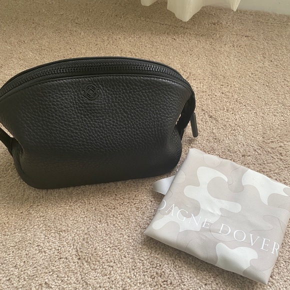 Dagne Dover Handbags - New Dagne Dover Lola Pouch black leather.